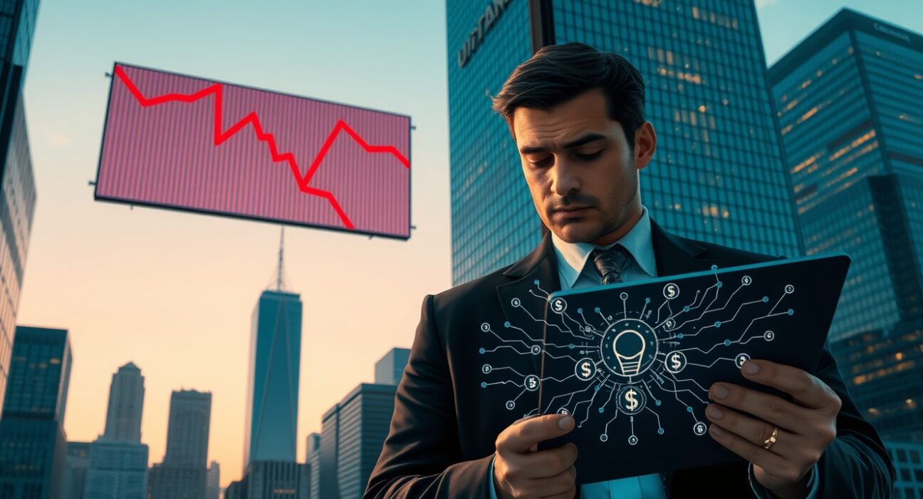 Dow Jones Industrial Average drops amid AI capex risk concerns after Powell signals caution.