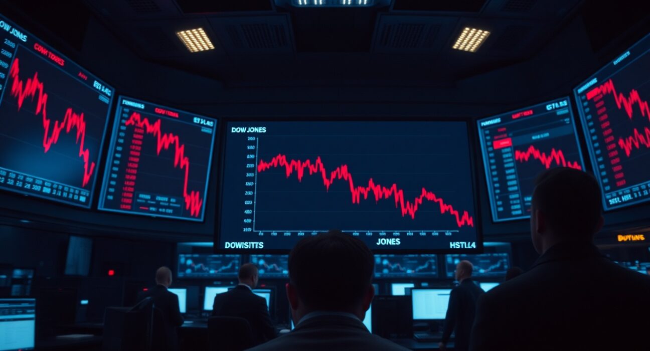 Dow Jones futures decline on trading screens amid Middle East tensions and AI investment concerns