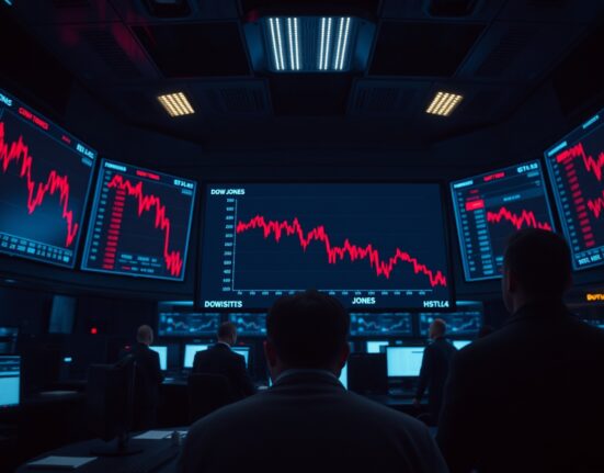 Dow Jones futures decline on trading screens amid Middle East tensions and AI investment concerns