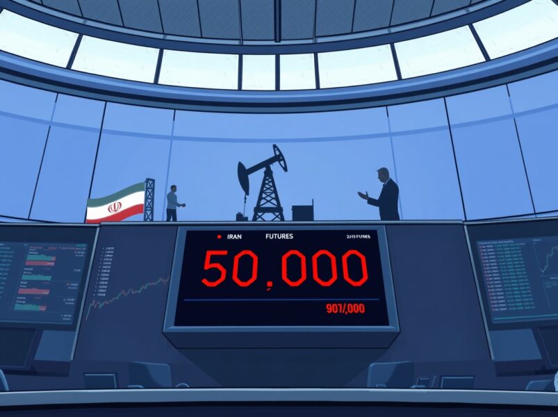 Dow Jones Futures Hold Near 50K as Iran Oil Offer Offsets Escalating Tariff Noise
