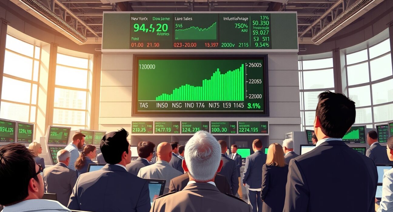Dow Jones futures trading floor reaction to de-escalating Middle East tensions