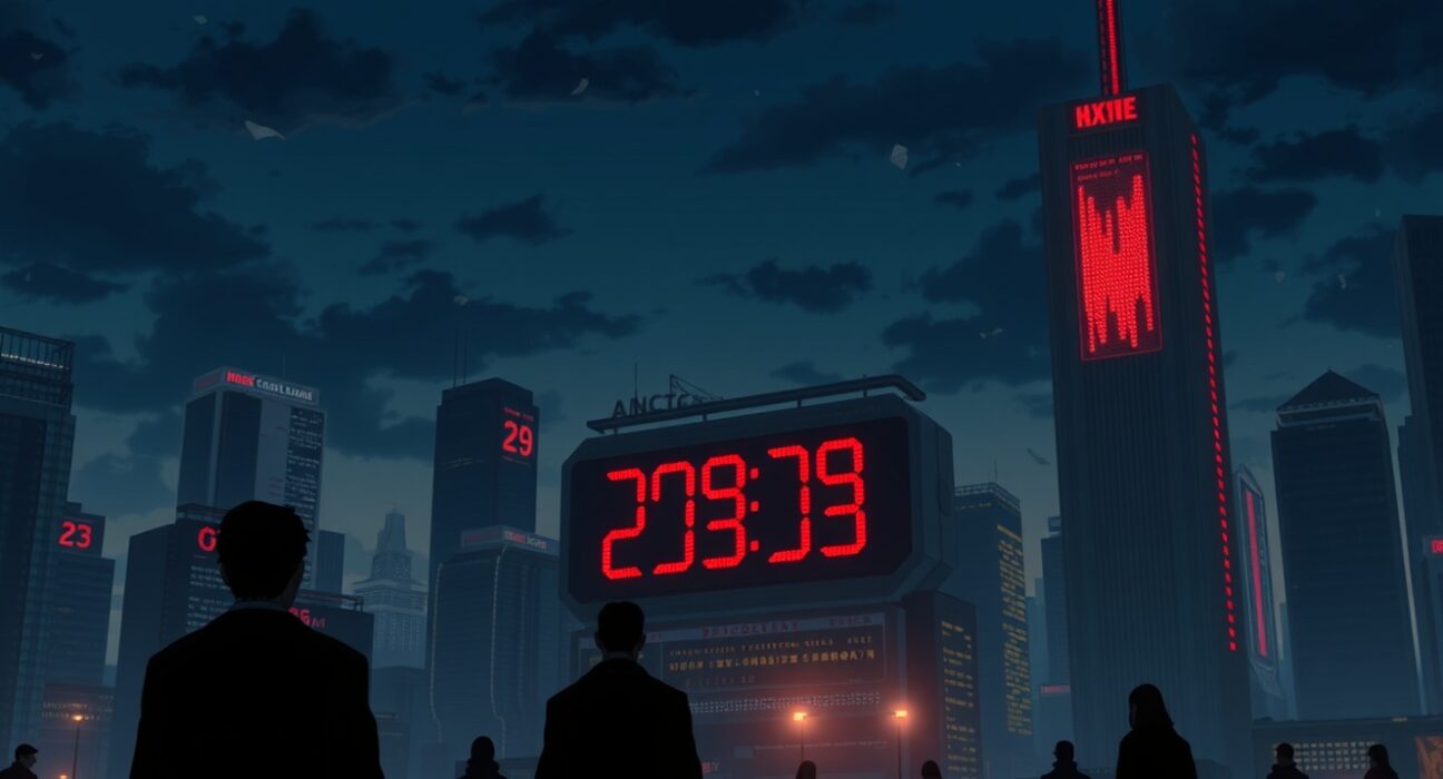 Dow Jones futures decline illustrating heightened investor risk aversion and market uncertainty.