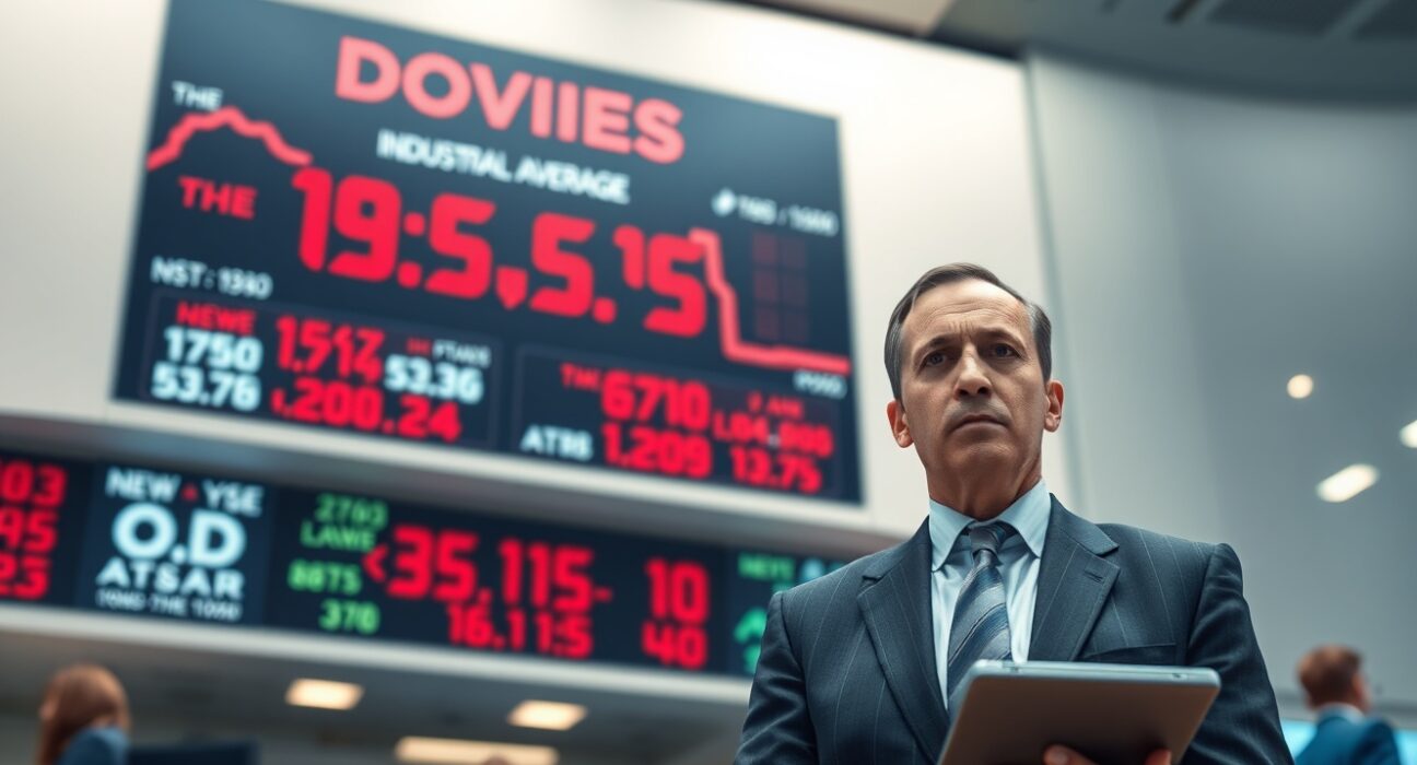 Dow Jones futures slip as Iran tensions simmer and Federal Reserve week looms, with a serious trader watching the red ticker.