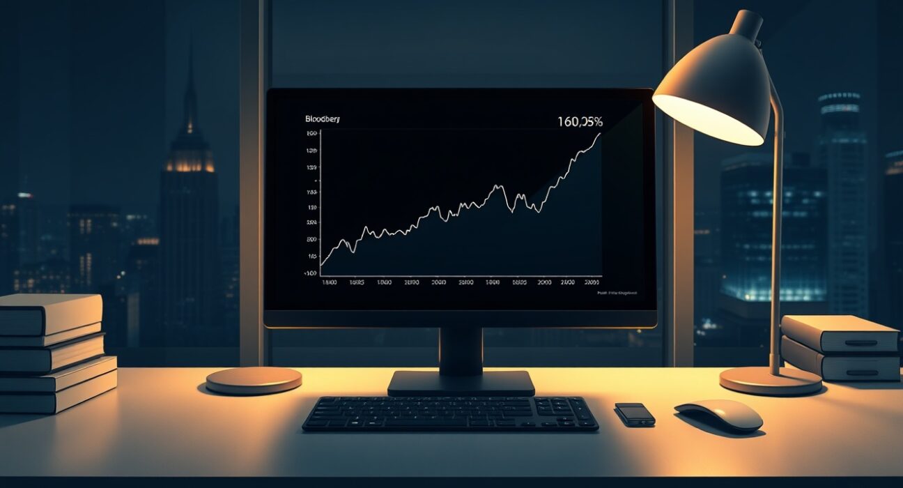 Analysis of Dow Jones futures holding steady on a financial terminal after Wall Street gains.
