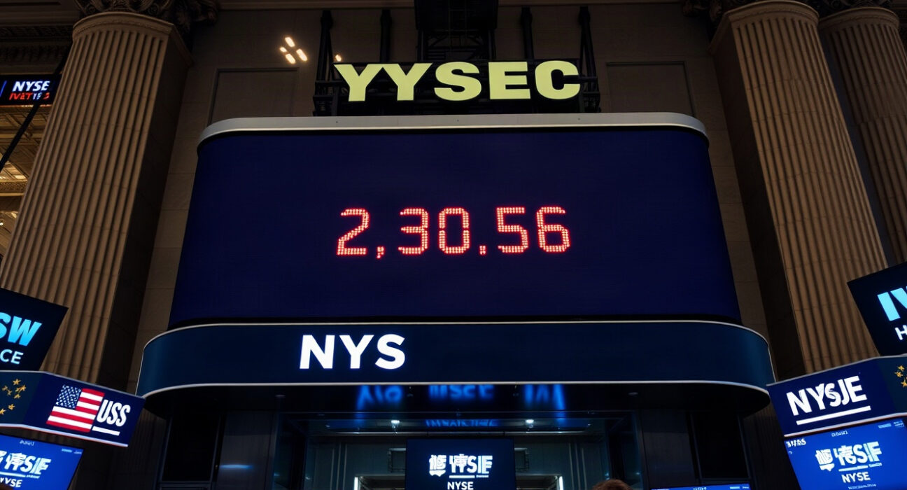 Traders on the NYSE floor as the Dow Jones Industrial Average ignores a revised inflation report