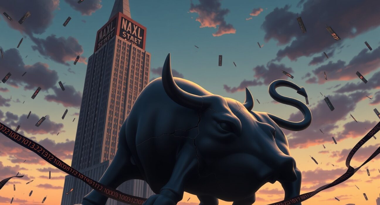 Dow Jones Industrial Average plunges as geopolitical tensions cause major Wall Street volatility.