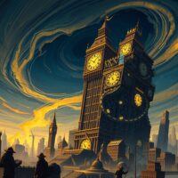 Illustration of the 2025 Dow Jones Industrial Average drop and tech stock selloff causing major market volatility.