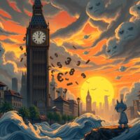 Dow Jones Industrial Average plunging on alarming PPI inflation data release.