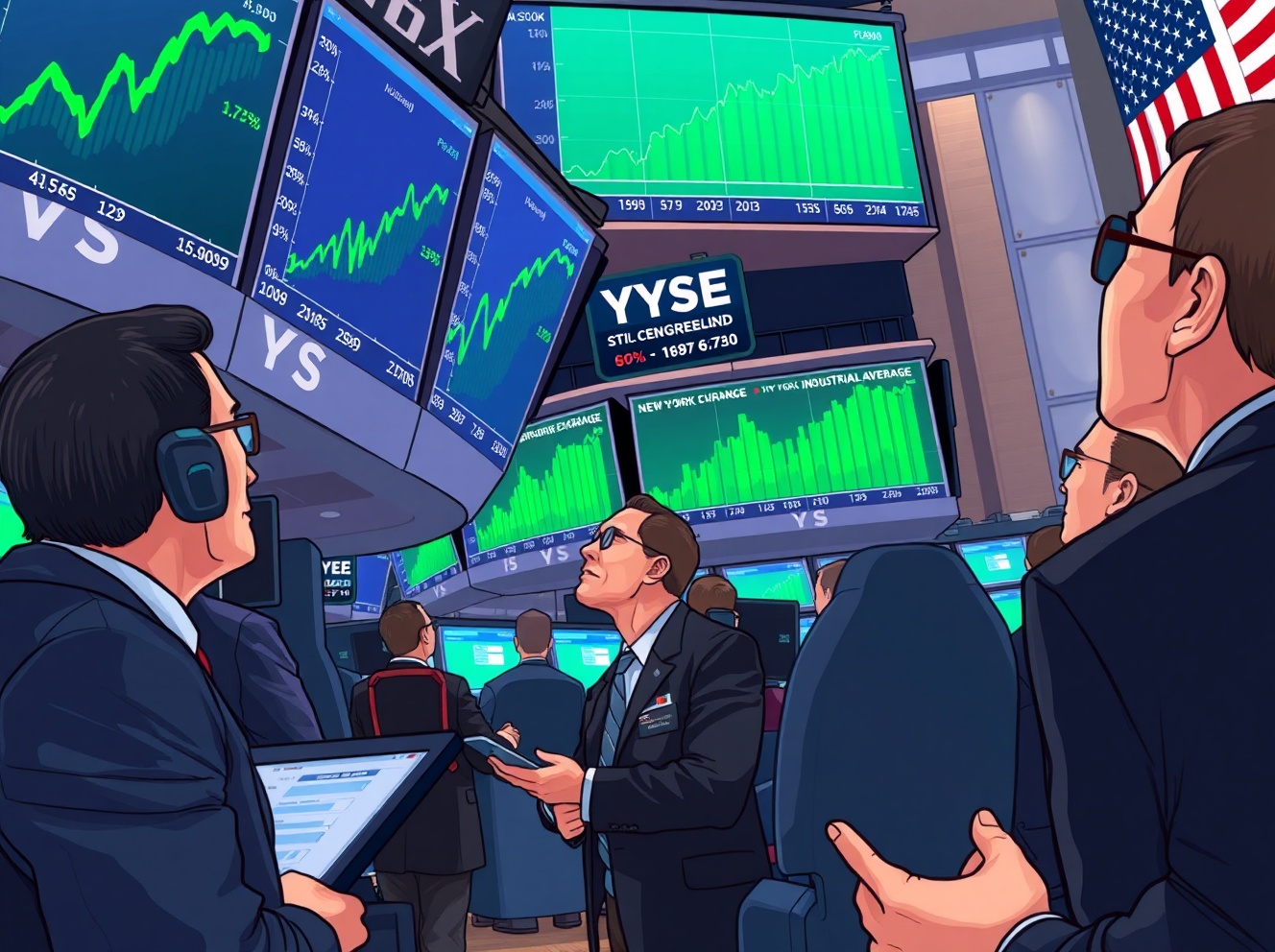 Dow Jones Rebounds on Diplomatic Call and Semiconductor Strength