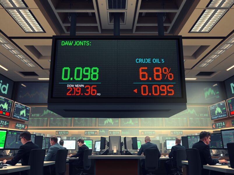 Dow Jones Industrial Average Soars as Oil Prices Plunge on Easing Iran Pressure