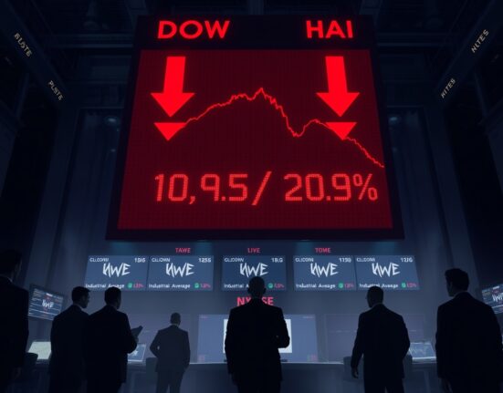 Dow Jones tumbles as Federal Reserve split hold creates market uncertainty and investor concern