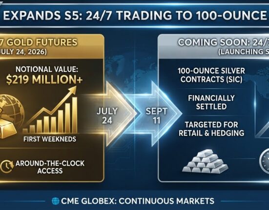 CME Group to Expand 24/7 Trading to 100-Ounce Silver Futures After Gold's Strong Debut