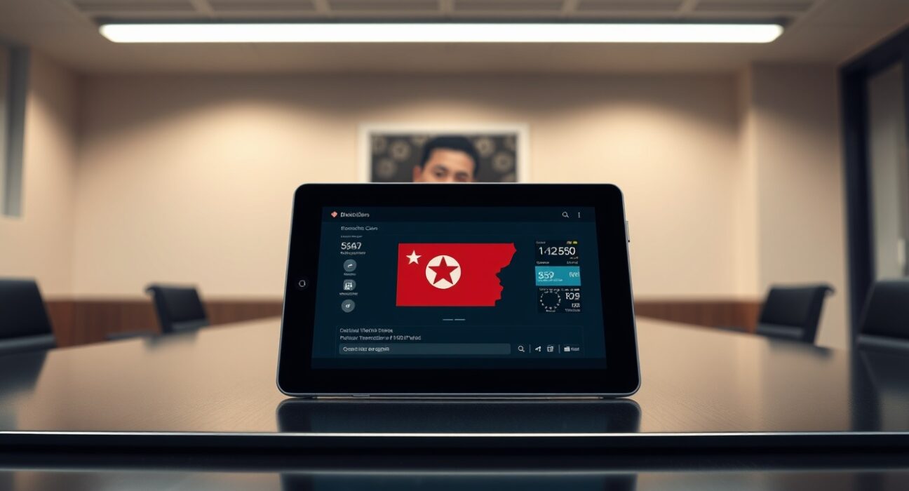 Blockchain security breach showing North Korean propaganda NFT transaction targeting Circle CEO