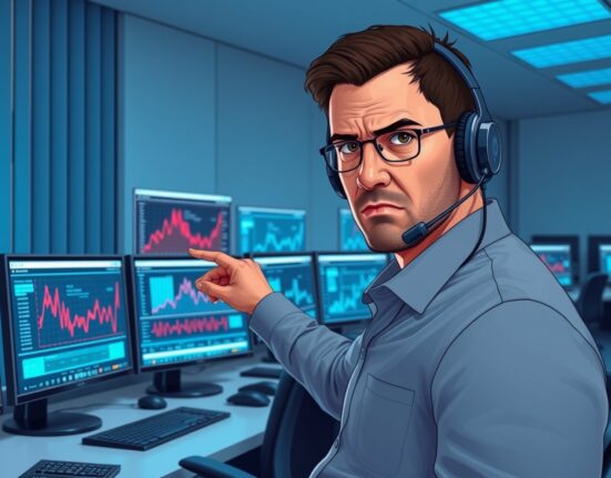 Cybersecurity analyst monitoring Drift Protocol abnormal activity on blockchain data screens during investigation