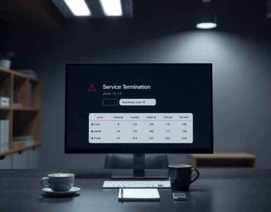 Drip.Trade shutdown notice on a computer monitor with June 15 deadline