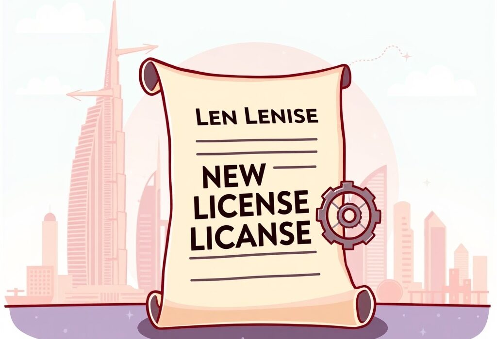 A cartoon image showing Dubai's regulatory progress with its first Dubai Crypto Options License, signifying a step forward for digital assets.