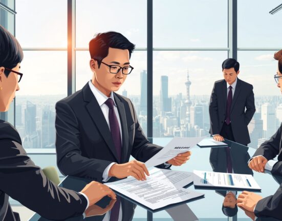 Dunamu executives planning IPO strategy after Naver Financial merger in Seoul boardroom