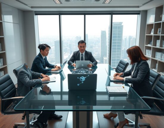 Strategic meeting for the formation of the Lambda256 stablecoin council in South Korea.