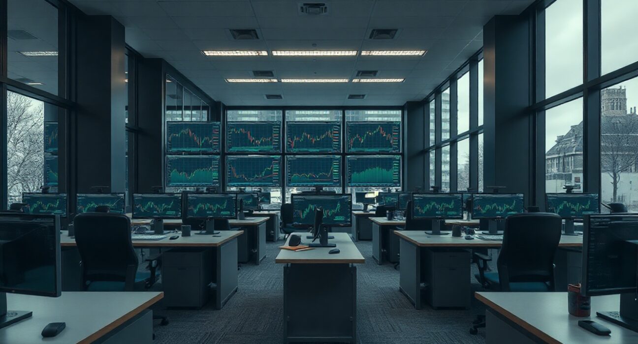 Empty office of bankrupt crypto exchange Knaken in the Netherlands