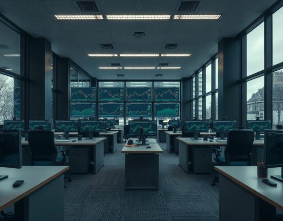 Empty office of bankrupt crypto exchange Knaken in the Netherlands
