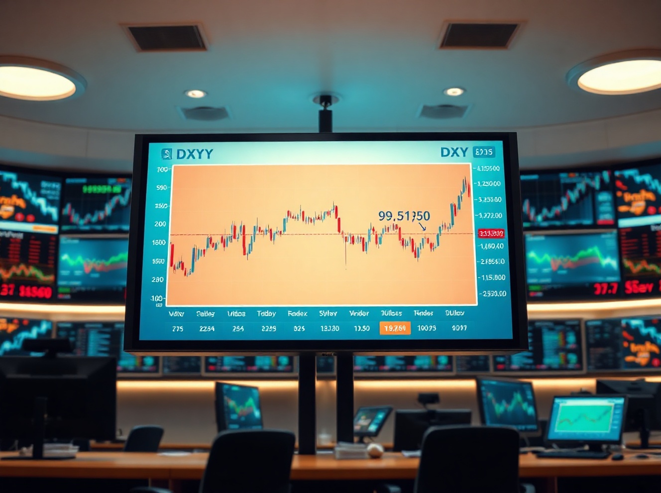DXY Consolidates Near 99.50 as Markets Await Fed Rate Decision