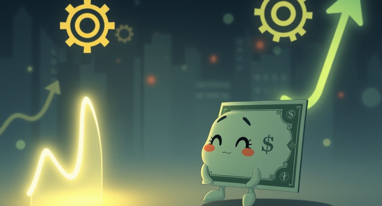 Analysis of the US Dollar Index easing against strong inflation data, showing market dynamics.