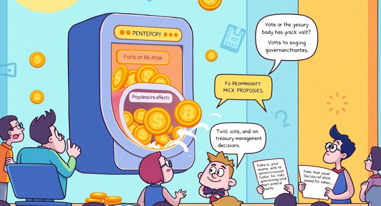 dYdX buyback proposal voting process with community governance and treasury management