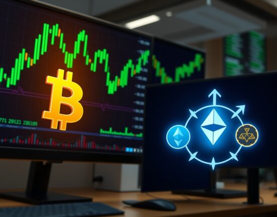 Altseason signs emerging with Bitcoin dominance peaking and altcoin recovery indicators on a trading screen