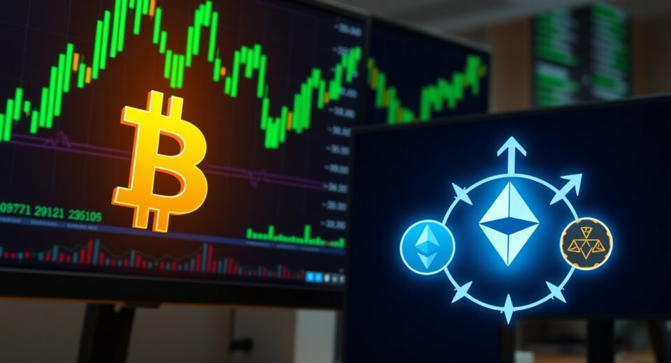 Altseason signs emerging with Bitcoin dominance peaking and altcoin recovery indicators on a trading screen