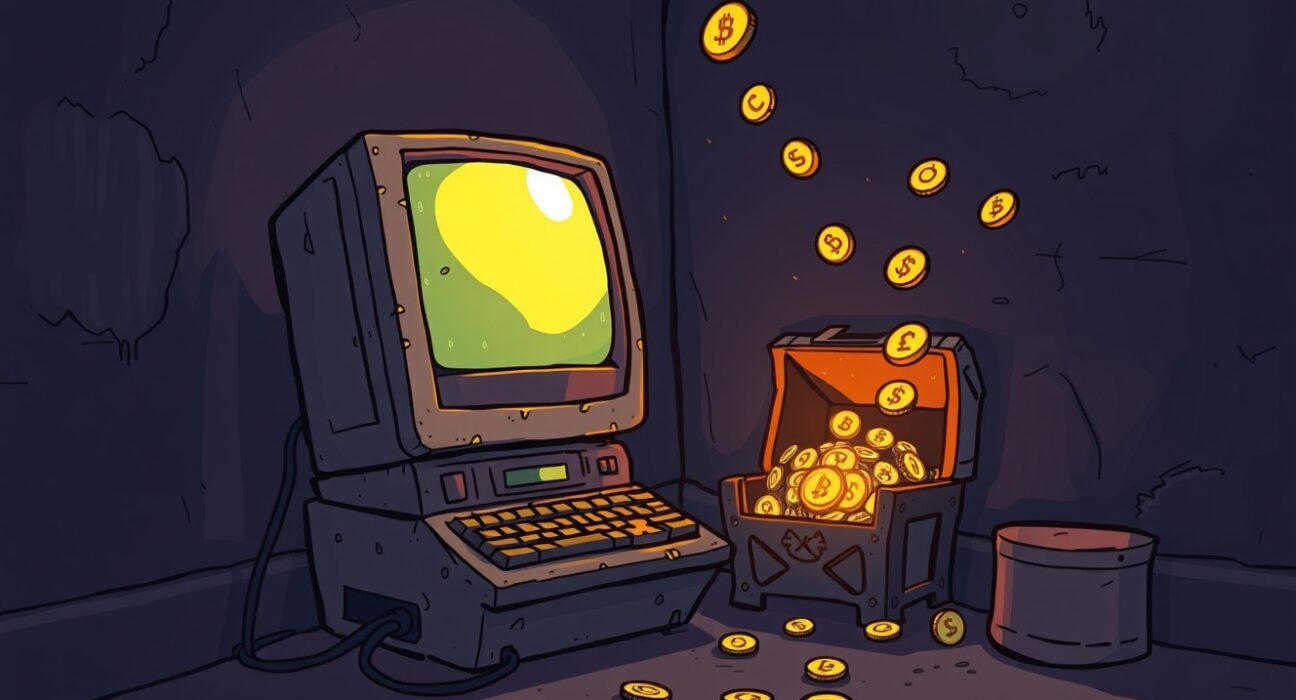 An early Bitcoin miner's dormant computer awakens to move a digital treasure.