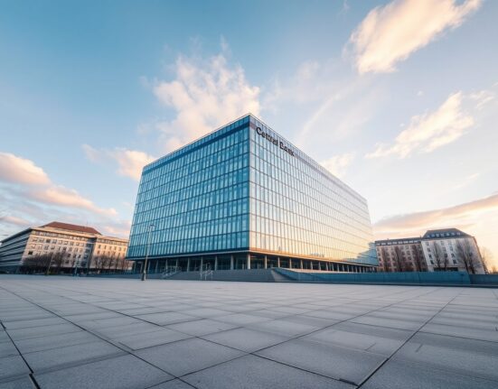 European Central Bank headquarters representing monetary policy decisions and economic analysis