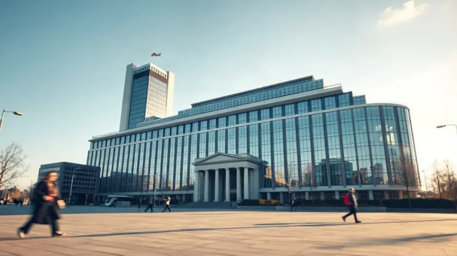 European Central Bank headquarters in Frankfurt, where the ECB is testing AI-powered digital euro payments