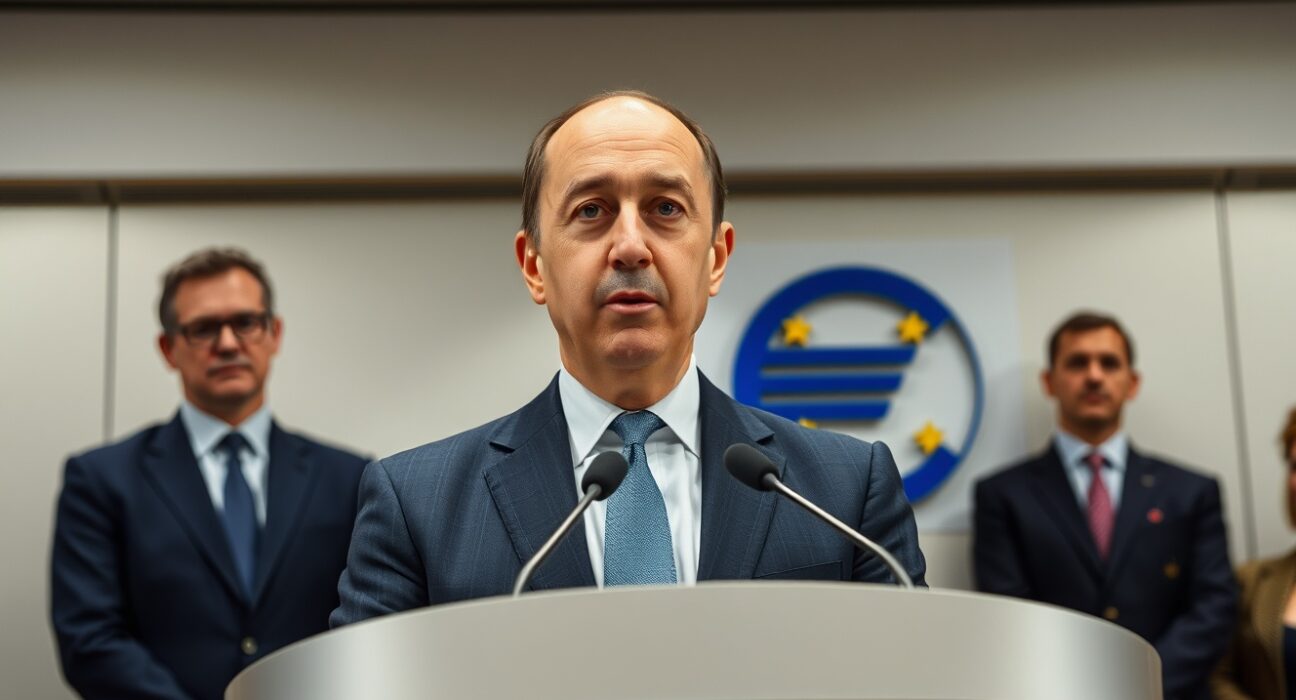 ECB Vice President Luis de Guindos warning about private credit risks to financial stability.