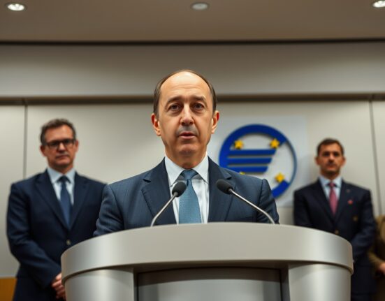 ECB Vice President Luis de Guindos warning about private credit risks to financial stability.