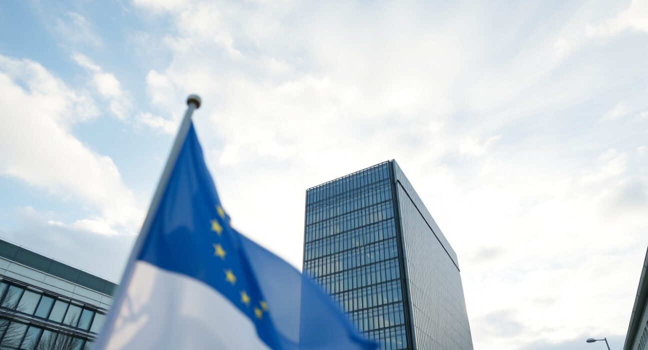 European Central Bank headquarters representing hawkish monetary policy analysis from Commerzbank