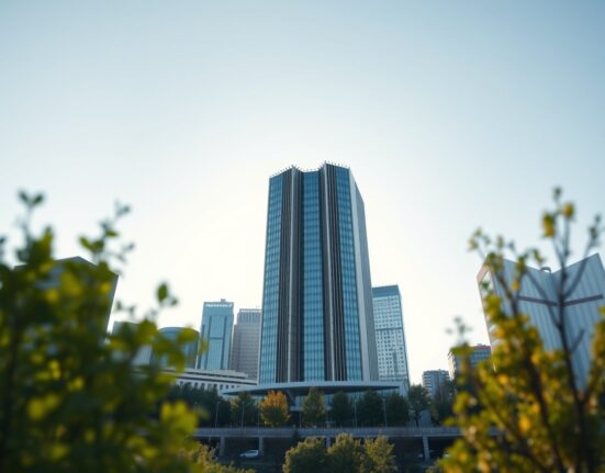 European Central Bank headquarters in Frankfurt, Germany, symbolizing steady ECB interest rate policy and future rate hike decisions.