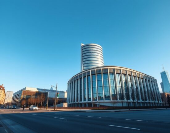 European Central Bank headquarters in Frankfurt, symbolizing the ECB interest rate decision and monetary policy stance.