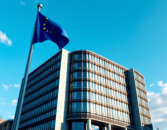 European Central Bank headquarters in Frankfurt as energy risks increase pressure for rate hikes