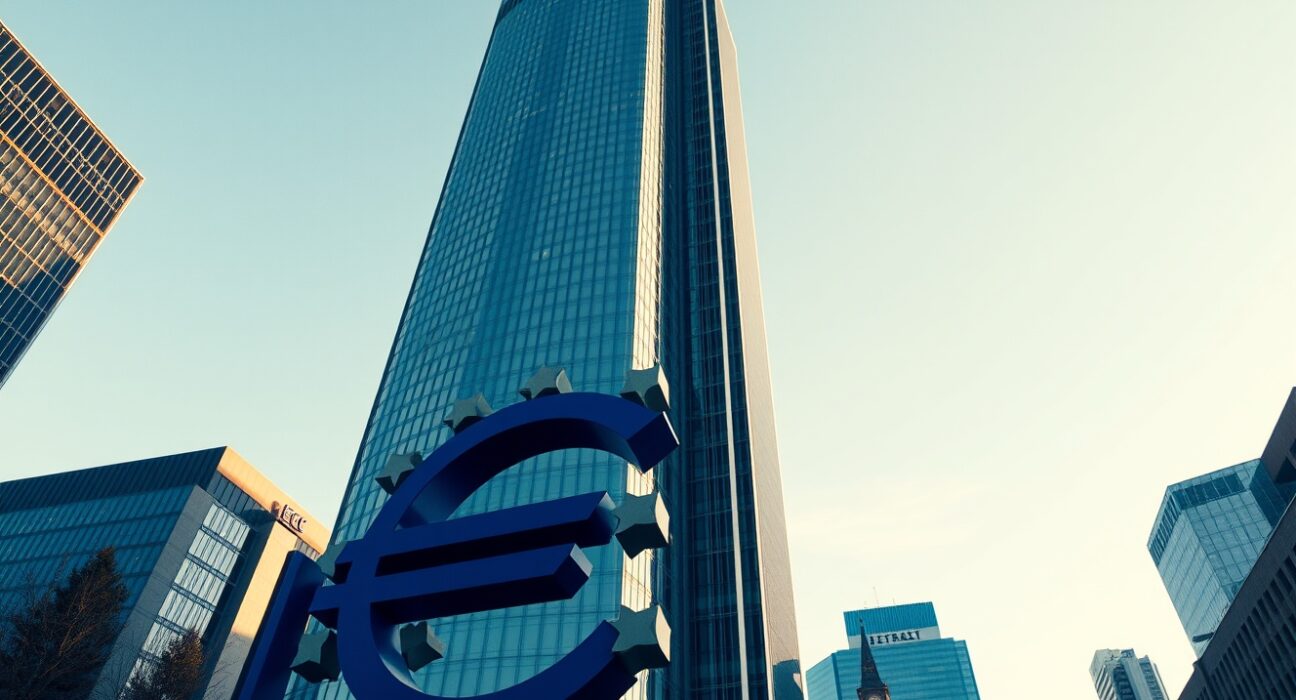 European Central Bank headquarters in Frankfurt where June rate hike decisions are formulated