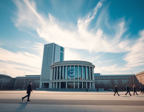 European Central Bank headquarters in Frankfurt, symbolizing monetary policy and ECB expected June rate hike decision