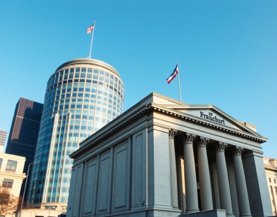 ECB and Federal Reserve buildings illustrating monetary policy divergence and inflation response analysis