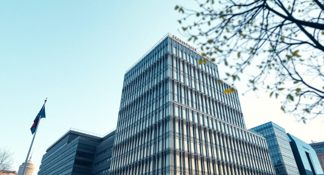 European Central Bank headquarters representing monetary policy decisions and market analysis on interest rates.