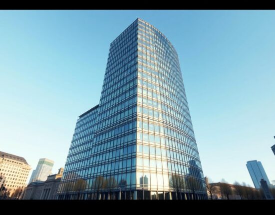 European Central Bank headquarters representing ECB monetary policy decisions in Frankfurt.