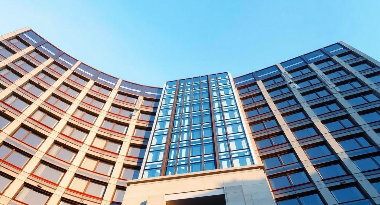 European Central Bank headquarters representing ECB policy analysis and inflation risk assessment