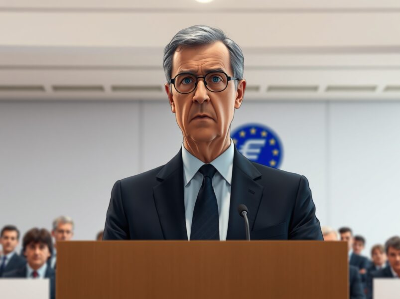 ECB policymaker Kazimir announcing policy tightening in June 2025
