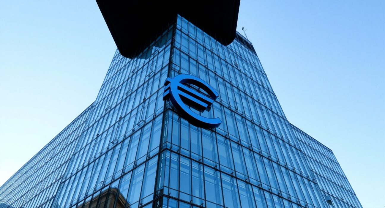 European Central Bank headquarters representing monetary policy decisions on inflation risks and interest rates