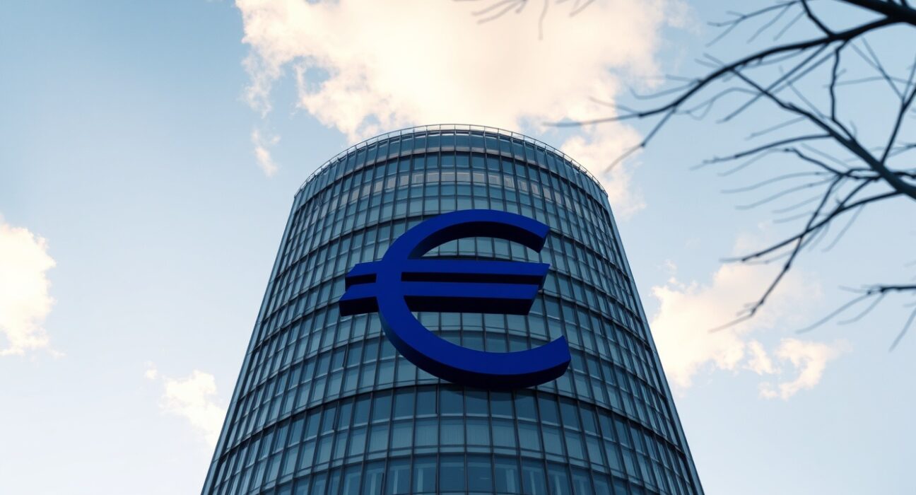 European Central Bank headquarters representing ECB rate hike decisions and inflation monitoring policies in Frankfurt