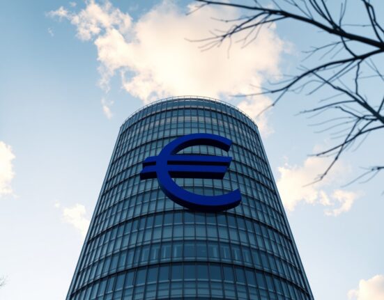 European Central Bank headquarters representing ECB rate hike decisions and inflation monitoring policies in Frankfurt