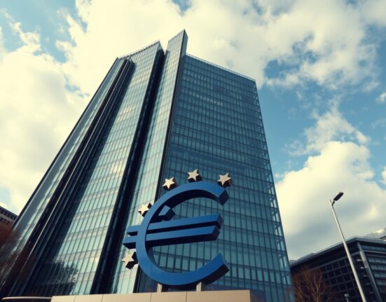 European Central Bank headquarters in Frankfurt representing monetary policy decisions