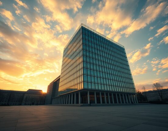 European Central Bank headquarters in Frankfurt representing monetary policy decisions on rate hikes